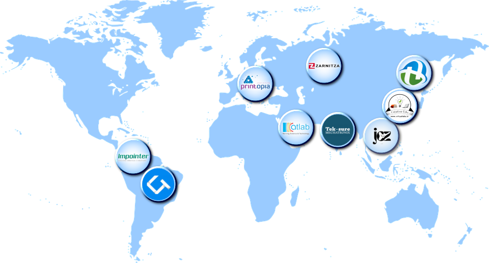 SUNSPIRE Distributor World Map
