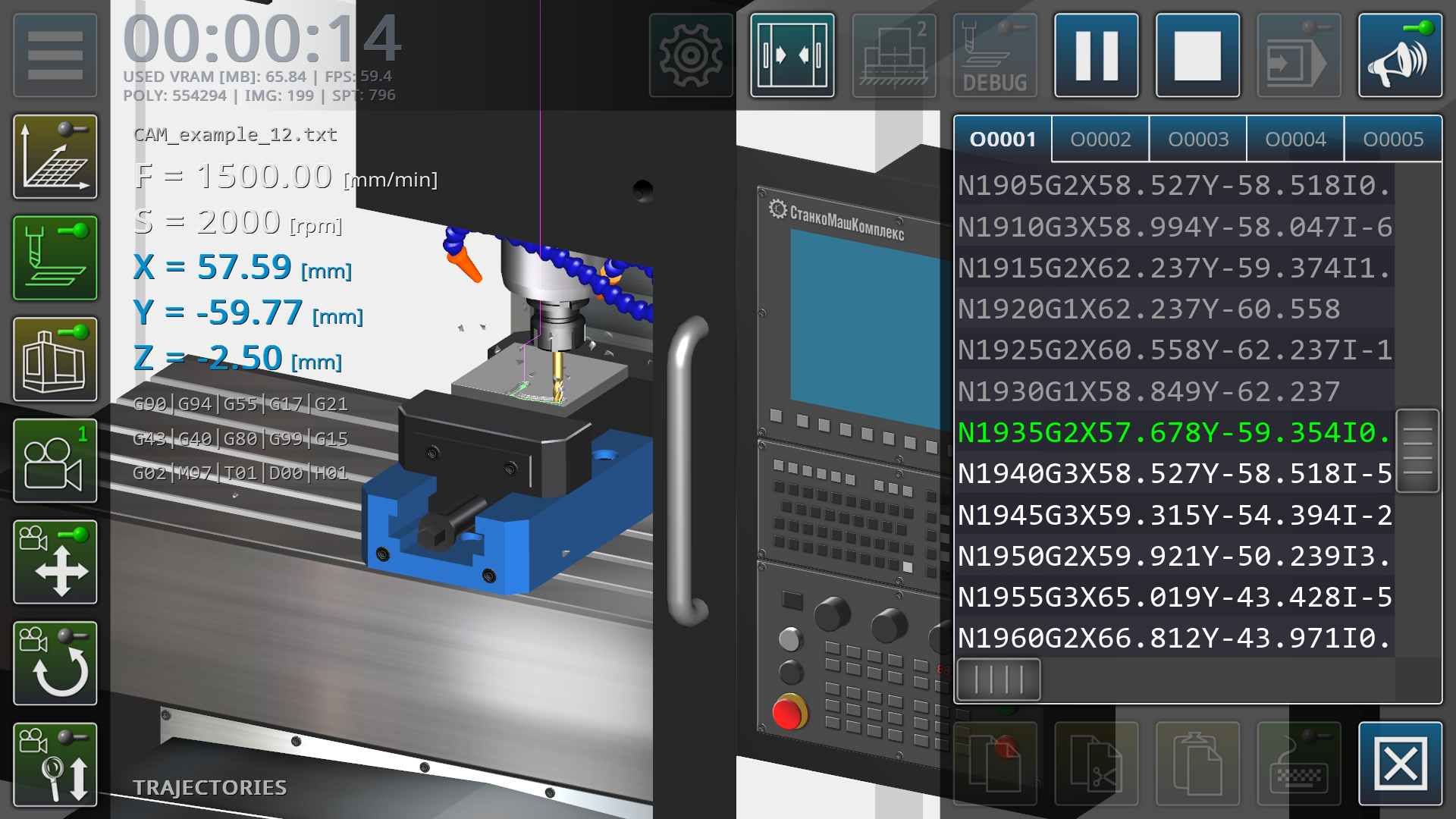 CNC Milling Simulator screenshot 4