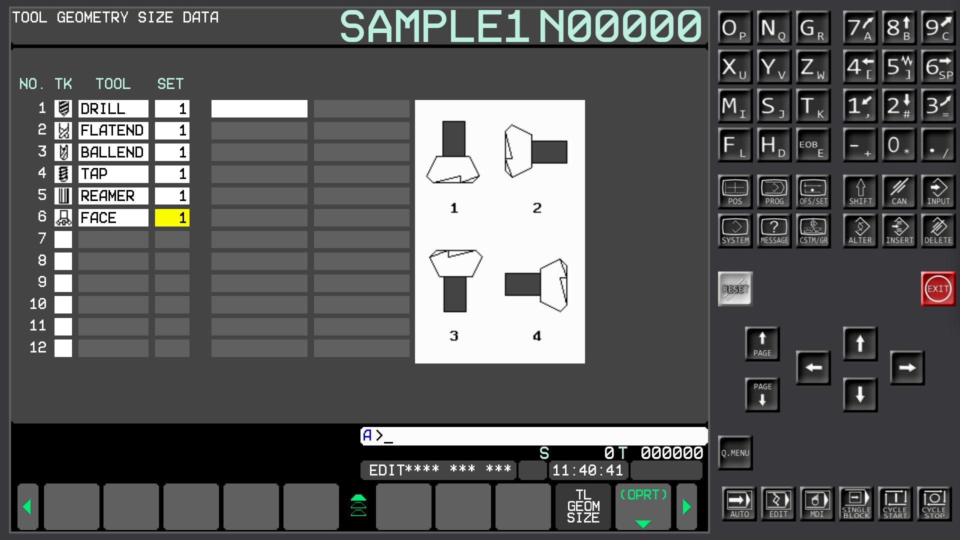 Fanuc 0i-MF Plus Simulator screenshot 4
